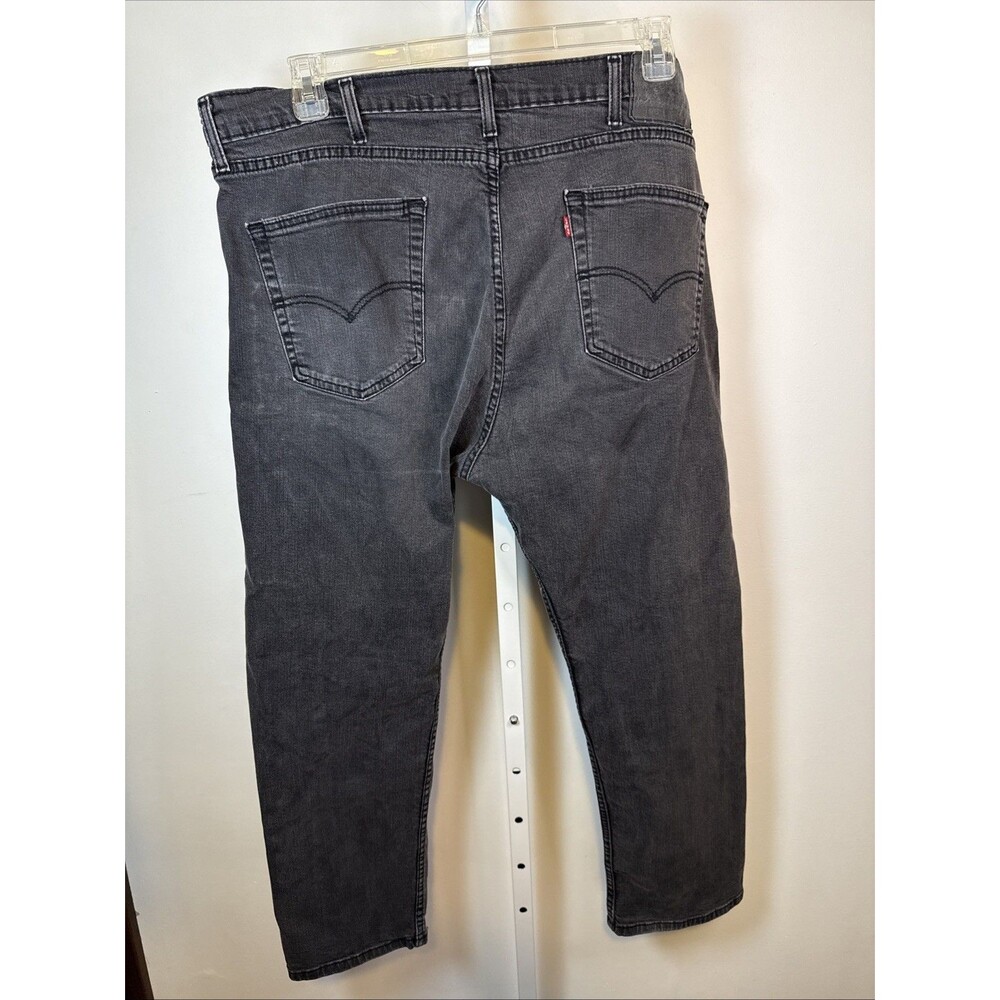 Levis 508 Jeans Mens 38/30 Black Straight Denim Medium Wash Faded